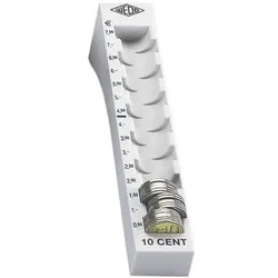 Wedo Geldzählrille 10 Cent grau, 18x3.2x4.5 cm