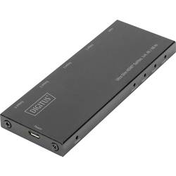Digitus DS-45323 4 Port HDMI-Splitter LED-Anzeige, Metallgehäuse, Ultra HD-fähig 4096 x 2160 Pixel Schwarz