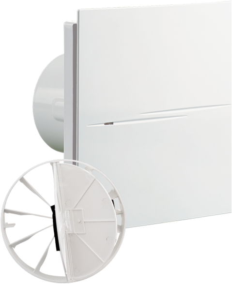 Blauberg Sileo Design 100 Abluftventilator 8107443 100 H K1 Designabdeckung