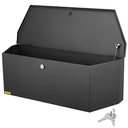 VEVOR Anhänger-Zungenbox Anhängerbox Werkzeugkasten 914 x 305 x 305 mm, Kohlenstoffstahl Anhängerbox-Aufbewahrung mit Schloss & Schlüsseln, Utility-Anhänger-Zungen-Werkzeugkiste für Wohnmobil usw.