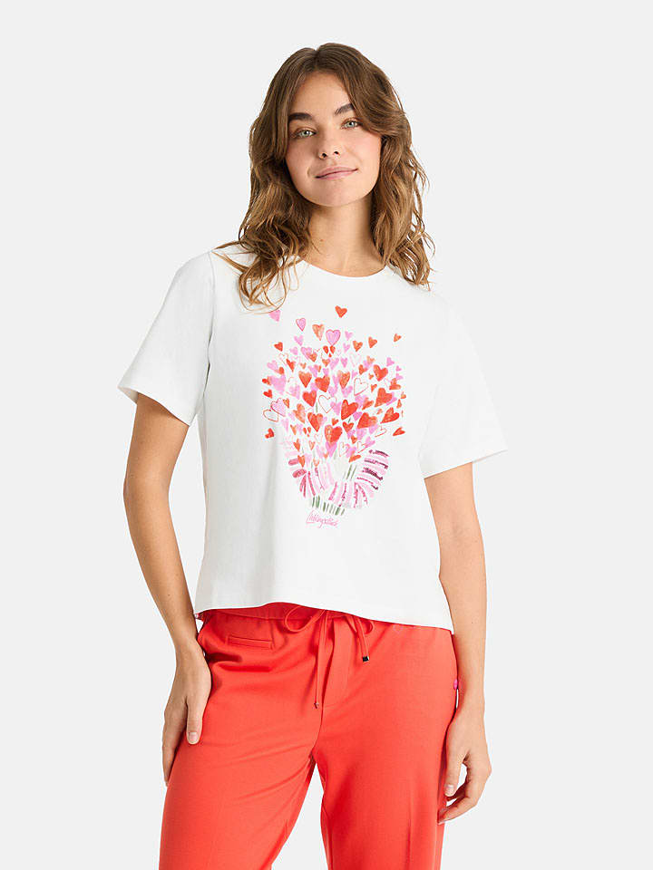 LIEBLINGSSTÜCK Shirt "Carmina" in Weiß/ Rot - S