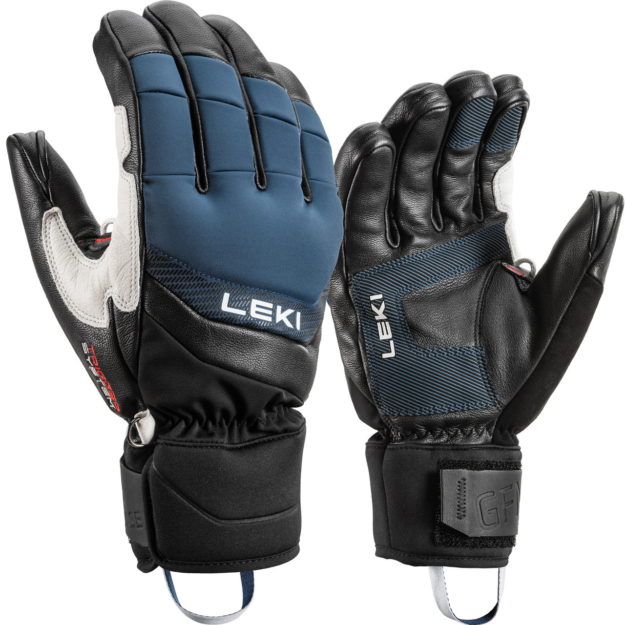 Leki Herren Handschuh GRIFFIN BASE 3D black/navy - 10,5