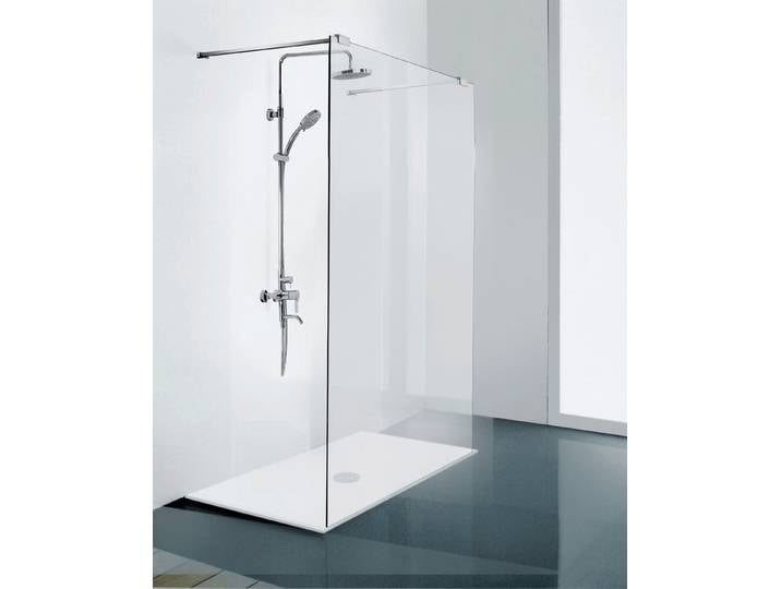 Walk-in-Dusche SANOTECHNIK Freedom I , grau (weiß, neutral), B:117cm H:195cm, Duschwände, Walk-in-Dusche