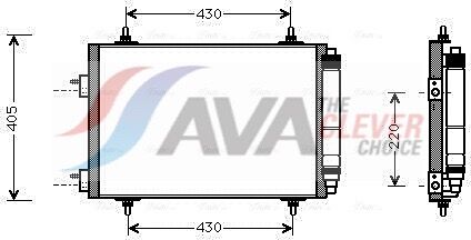Ava Clever Choice Kondensator, Klimaanlage Pea5209d Für Peugeot