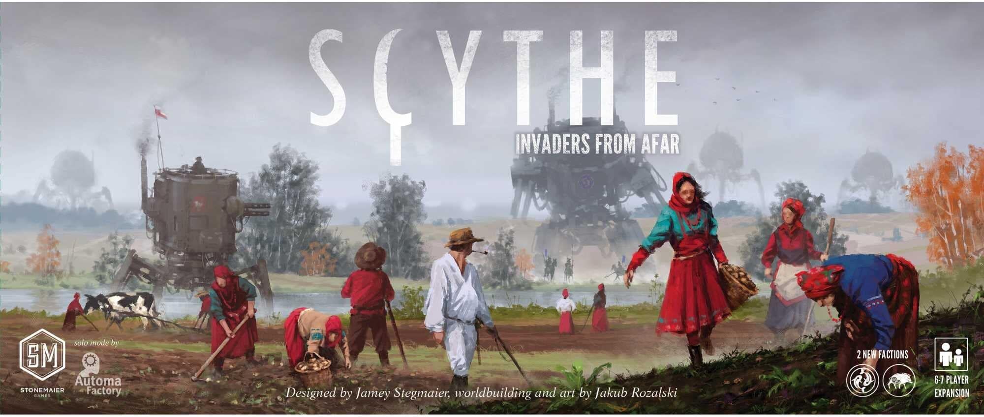 Scythe: Invaders from Afar Board Game Expansion by Stonemaier Games for 2-7 Players