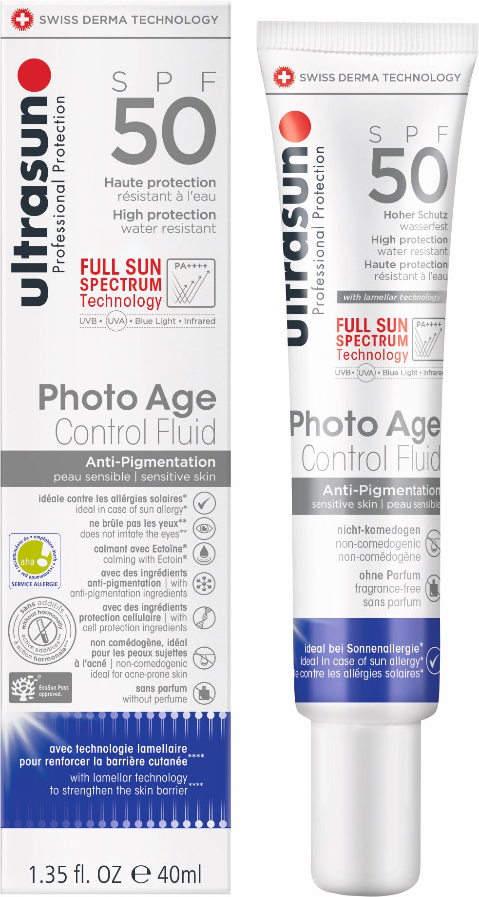 Ultrasun Photo Age Control Fluid Anti-Pigmentation SPF 50 40 ml