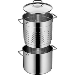 WMF Kochtopf Nudeltopf, mit Siebeinsatz, 7 Liter, induktionsgeeignet, aus Edelstahl, 24 x 31 cm (ØxH)