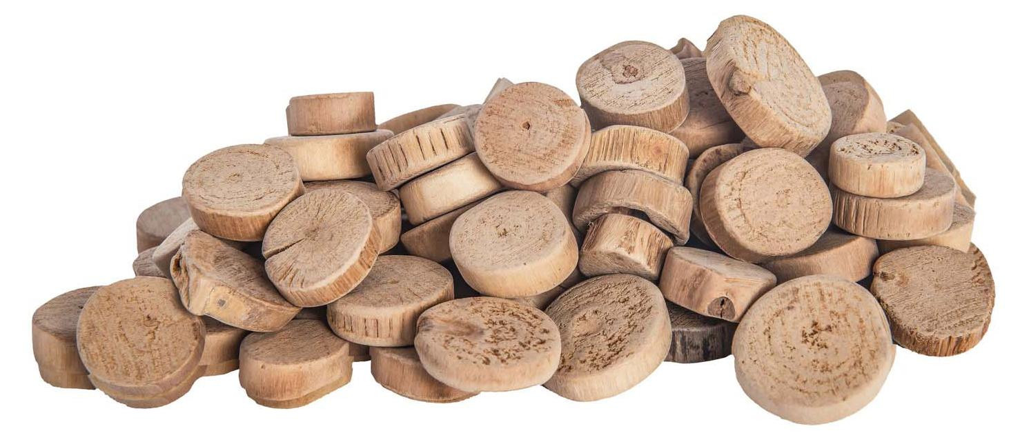 Lobbes houten knutselplaten voor decoratie, bruin, 1 kg