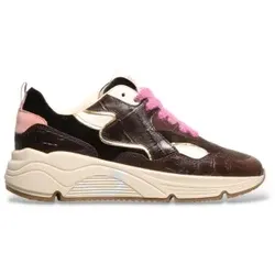 Serafini für Damen. AI26DMAL Malibu Sneaker aus Leder in Mehrfarbig (36), Braun, Wohnung, Schnürsenkel, Lässig