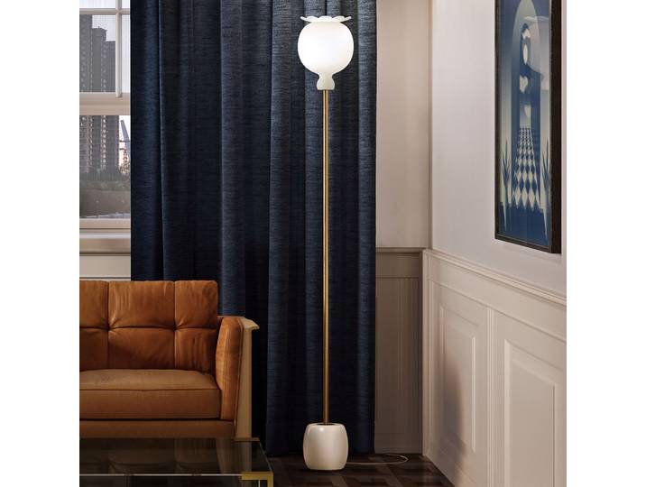 Opyo Lampadaire White - KDLN - Salon / séjour - Design - Métal - Avec abat-jour
