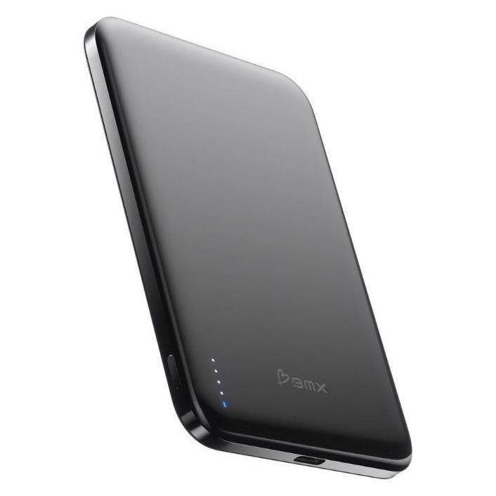 Baseus Powerbank BMX SolidSafe Air Titanium 5K Qi2 Wireless Magnetic Power Bank, Black (5000 mAh) (BMX-B3-05-BL)