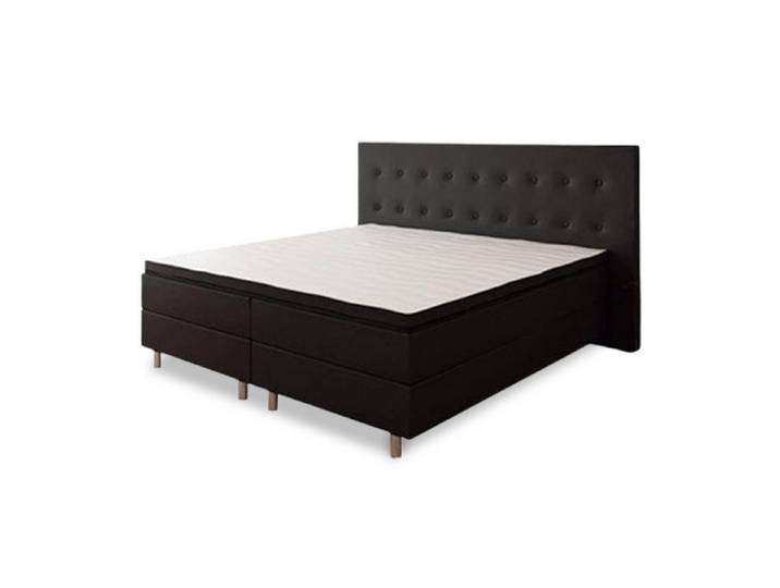 Best for Home Boxspringbett Neo Boxspring bett – 7-Zonen Bonnell Matratze mit Topper, Schwarz (Komplettbett, 6-St., 140x200 160x200 180x200 200x200 cm), TOP Preis-Leistungsverhältnis, schwarz