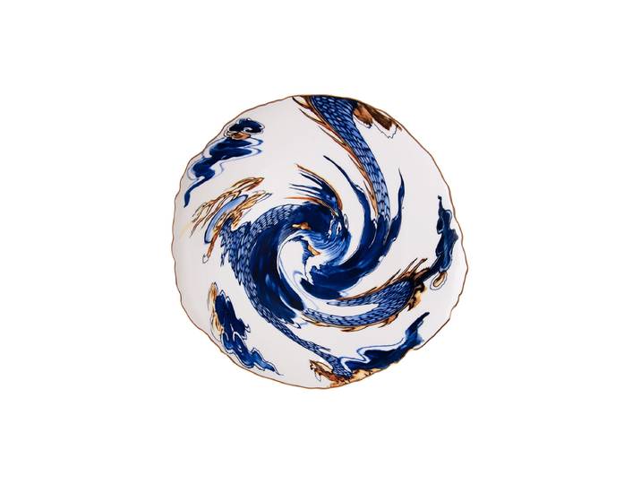 Design Speiseteller „Imari Dragon“ aus Porzellan Multicolor Seletti