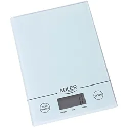 Adler AD 3138w Küchenwaage bis 5kg LCD Display Weiß
