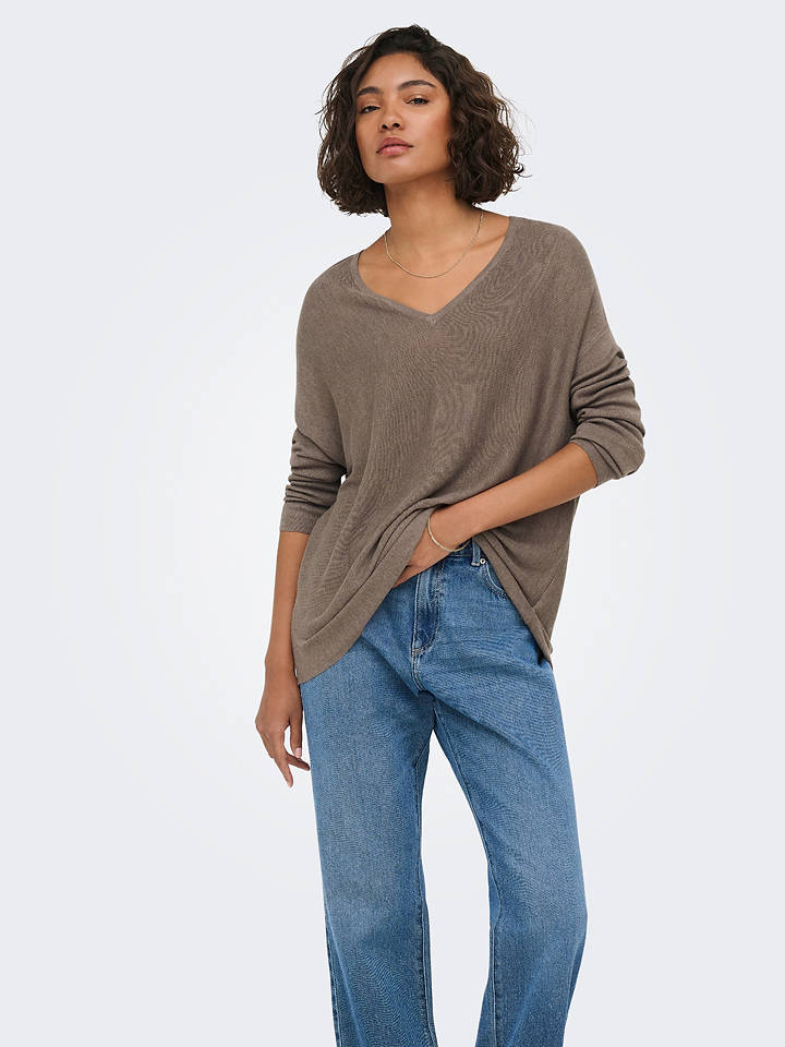 JDY Pullover "New" in Taupe - XS