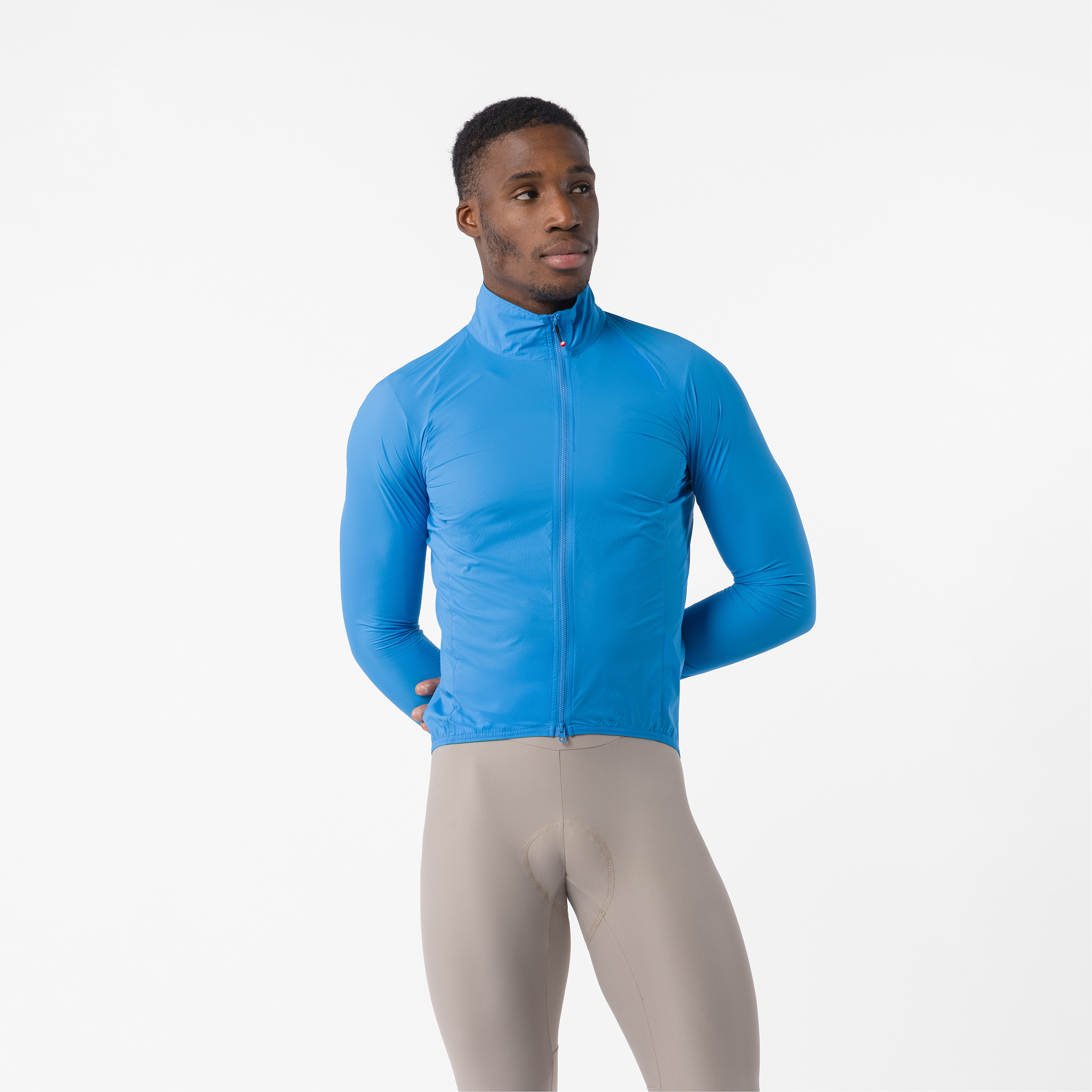 Castelli Transition Air Herren Fahrradjacke blau Größe XXL Rennrad | Gravel Klein verpackbar Wasserabweisend