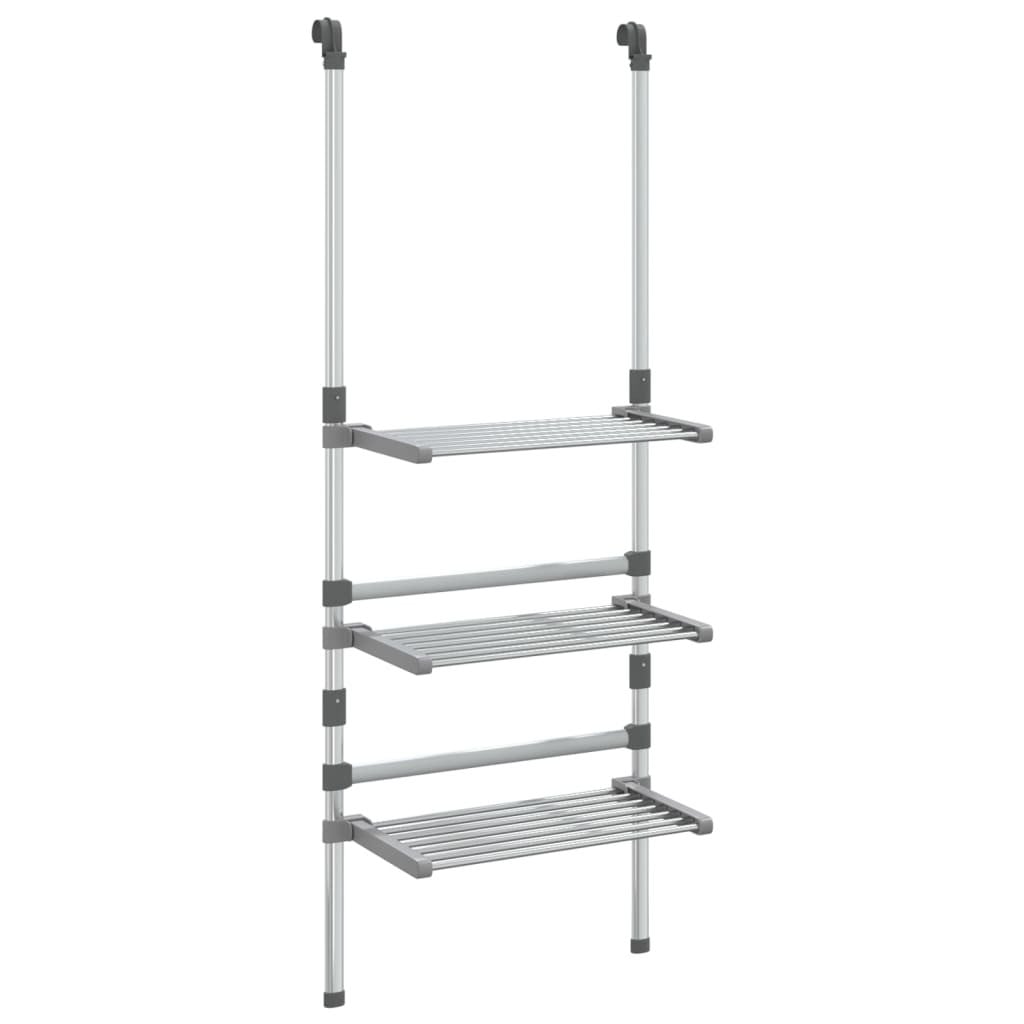 Syfax 3-laags hangend droogrek van aluminium