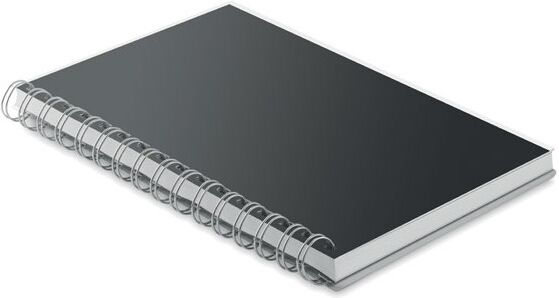 Carnet personnalisable A5 à spirales RPET ANOTATE noir