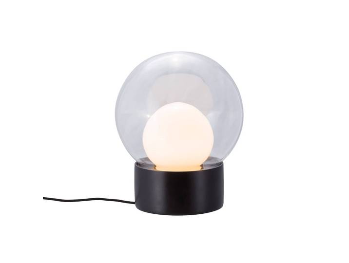 pulpo Designer Tischlampe Boule Small, schwarz, für Wohn- / Esszimmer, Keramik, Design