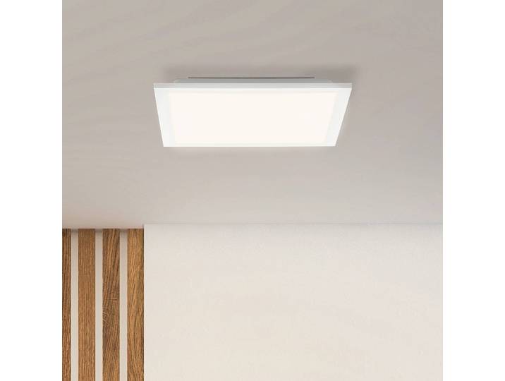 Plafonnier LED 30 x 5cm Blanc/Blanc Aluminium verni Plastique ABS LED Module LED
