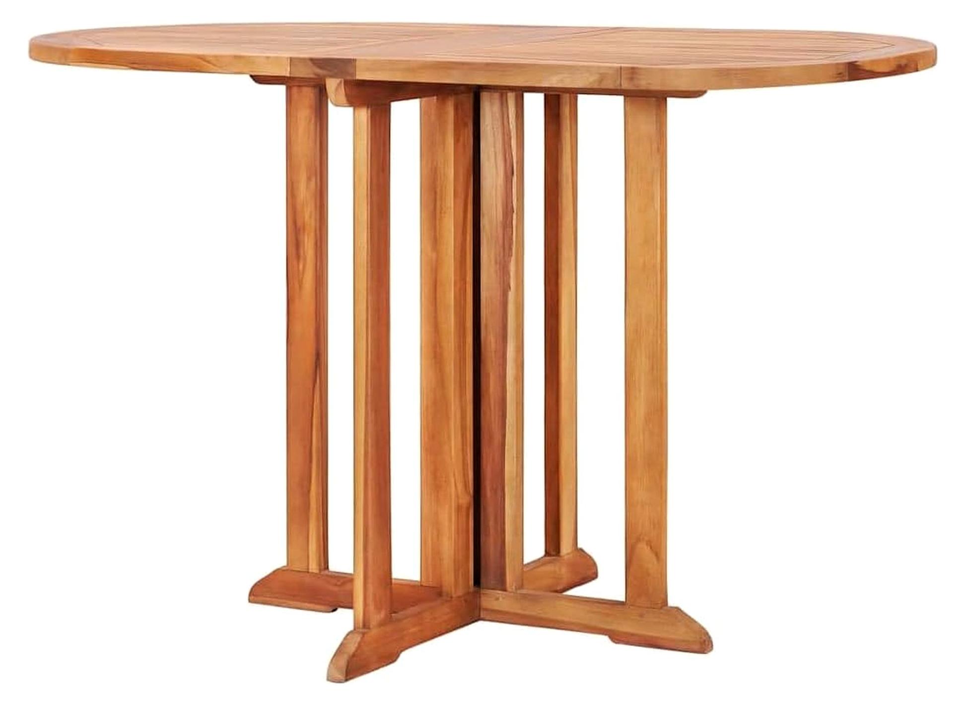 Klappbarer Gartentisch aus Teak-Massivholz 120x70x75cm
