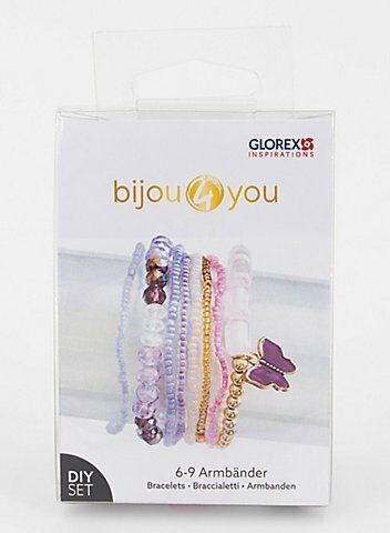 Schmuck-Set Armbänder "lila"