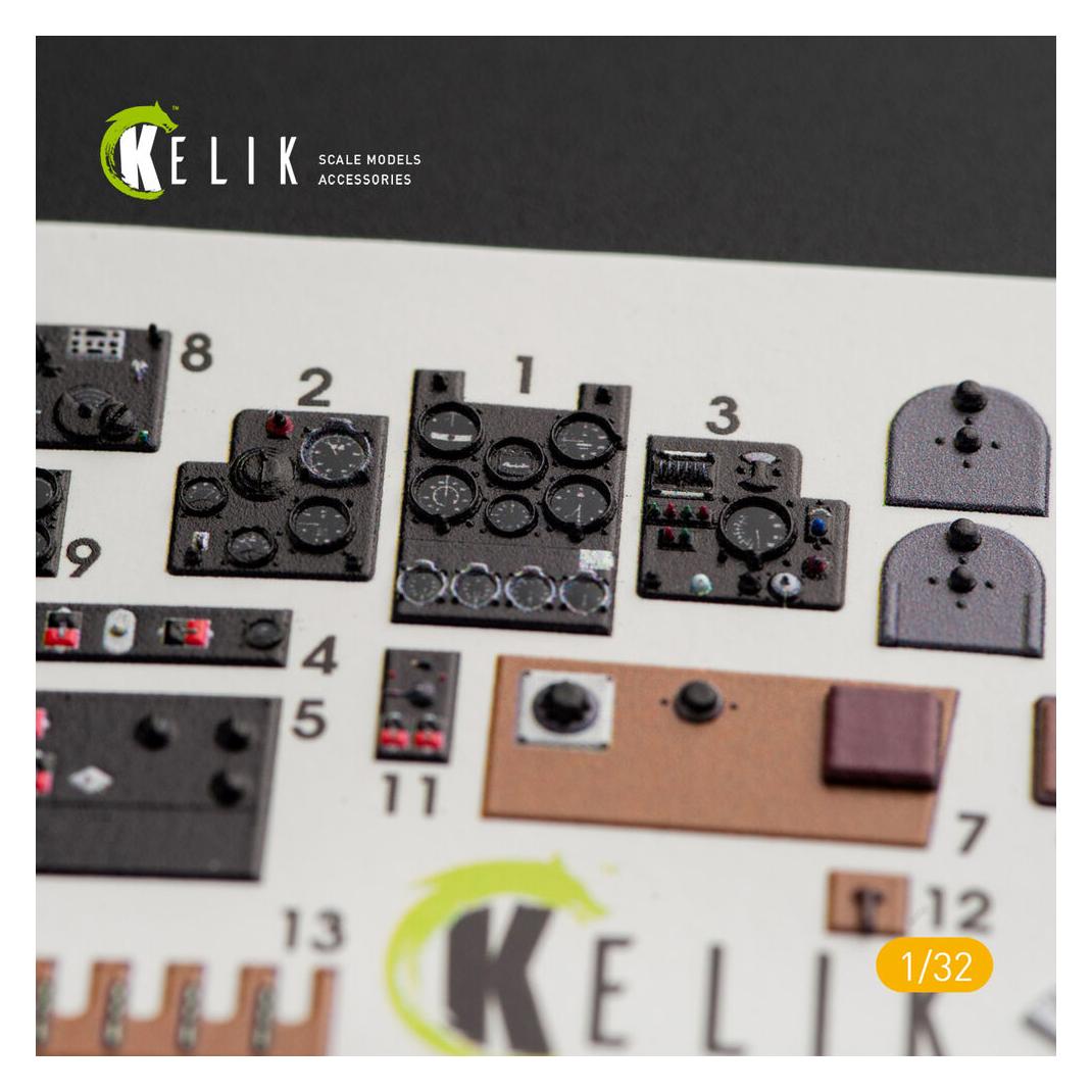 Kelik Ki-61-I interior 3D decals for Hasegawa kit (K32008)