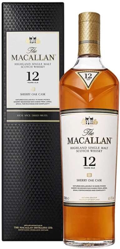 The Macallan 12 Años Sherry Oak Whisky 70cl - Escocia