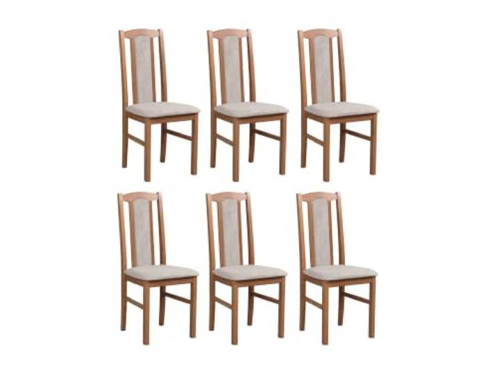 LeafDesign Esszimmerstühle 6er Set, Massivholz, Gepolstert, Hell Nussbaum Küchenstühle, Esstischstühle und Essstühle für Wohnzimmer, Restaurant, Café, Hotel und Gastronomie – hoher Sitzkomfort
