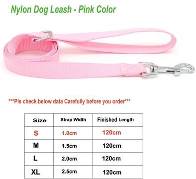 Inspired Finds Adjustable Nylon Pet Collar For Puppies, Cats & Small Dogs dog Leads Pink s