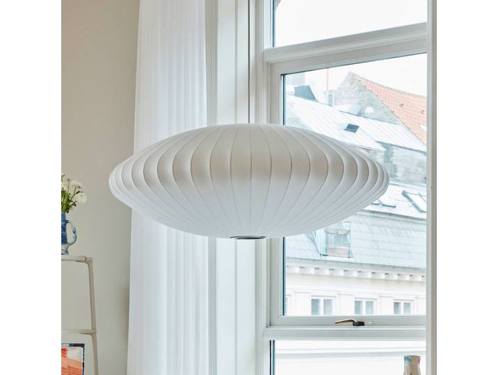Nelson Saucer Bubble L Hängelampe, Ø 89 cm, weiß - HAY - Wohnzimmer - Design - Kunststoff - Einflammig