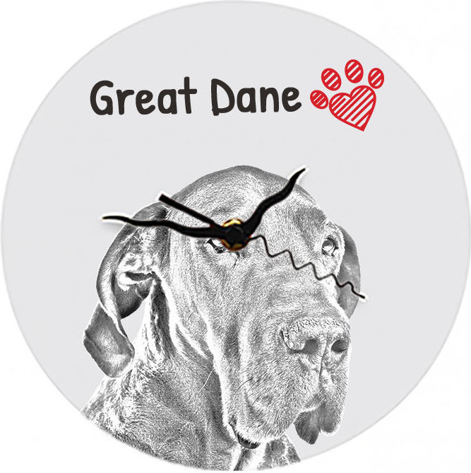 Art-Dog Wandklok Duitse Dog I