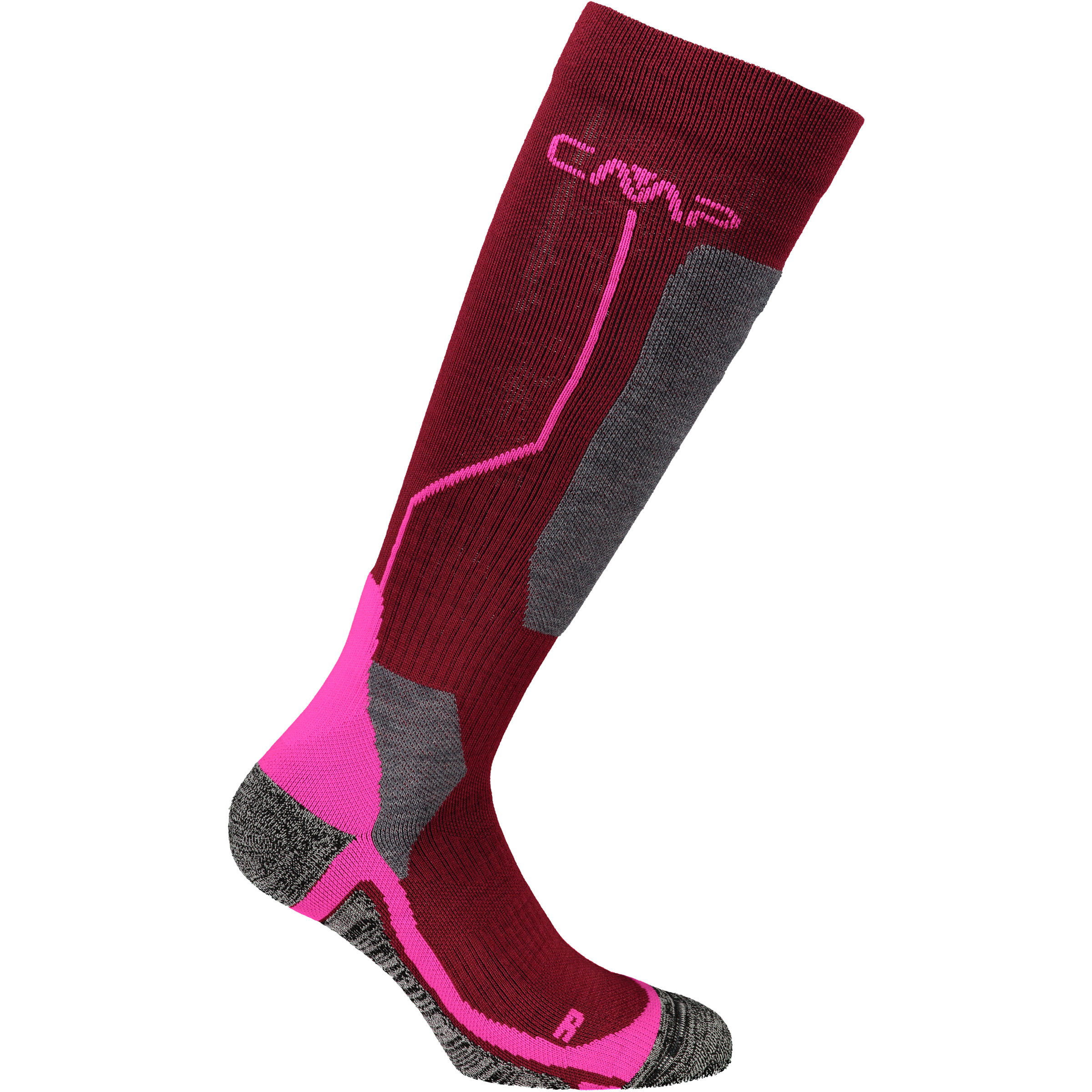 CMP Ski Wool Kinder Skisocken pink Größe 25 Freeride | Skifahren Widerstandsfähig Merinowolle