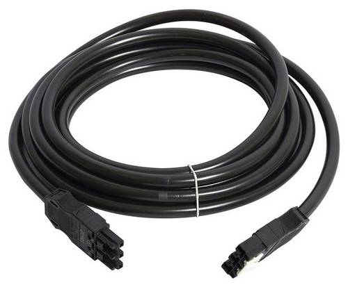Hager Verbindungskabel Netz-Stecker - Netz-Buchse Gesamtpolzahl: 2 + PE Schwarz 5m 1St.