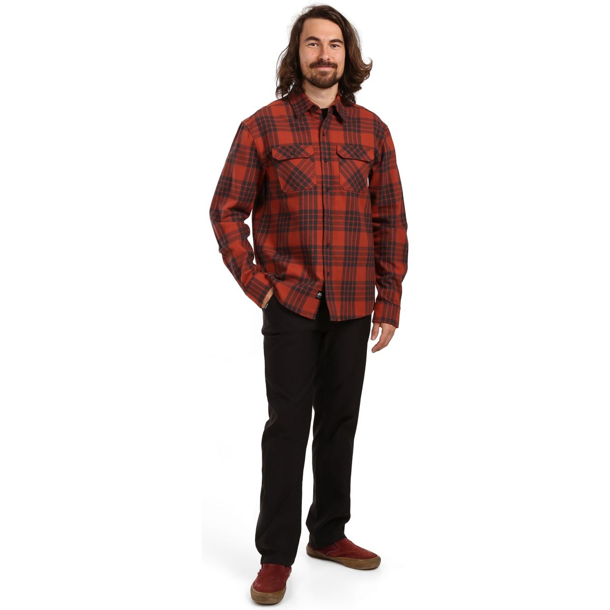 Horsefeathers Dough Shirt brick L SM1219M-brick-L