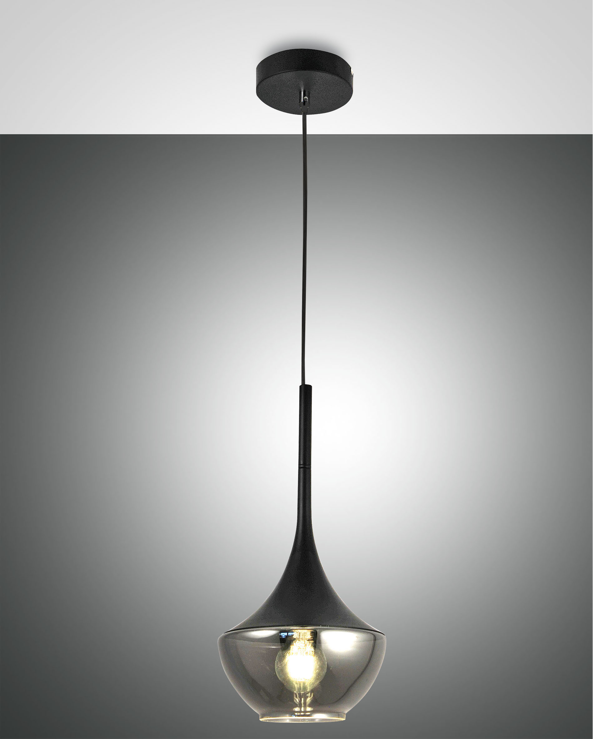 Fabas Luce Einzelpendelleuchte APOLLO schwarz 3623-41-101 8019282517634