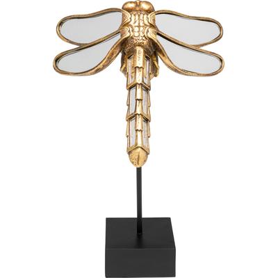 Dekoobjekt KARE DESIGN "Dragonfly Mirror 41cm", gold, B:56cm H:41cm T:26cm, Polyresin, Dekofiguren
