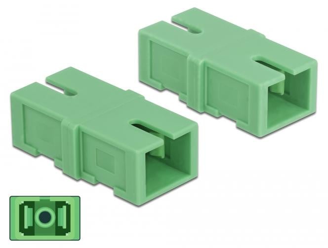 Delock Optische koppeling SC Simplex naar SC Simplex, 4 stuks, Groen