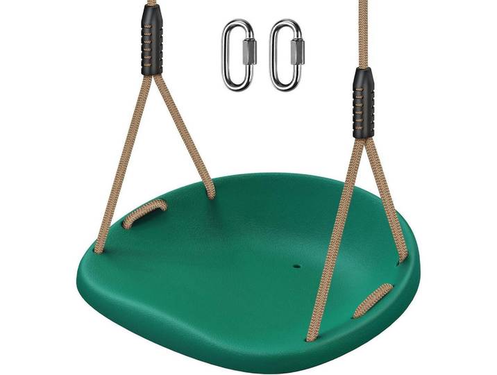 Schaukel Sitz Grün 49 x 40 cm, Kunststoff, 40.5x10x50 cm, Freizeit & Co, Gartenspielzeug