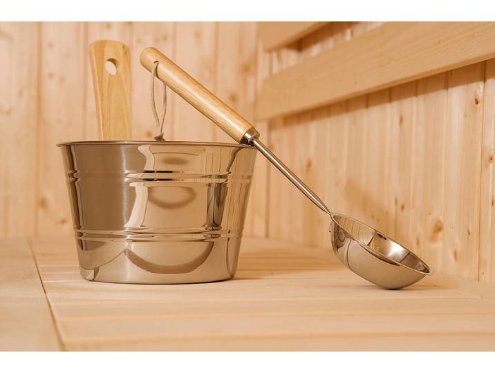 Sauna Zubehörset Edelstahl