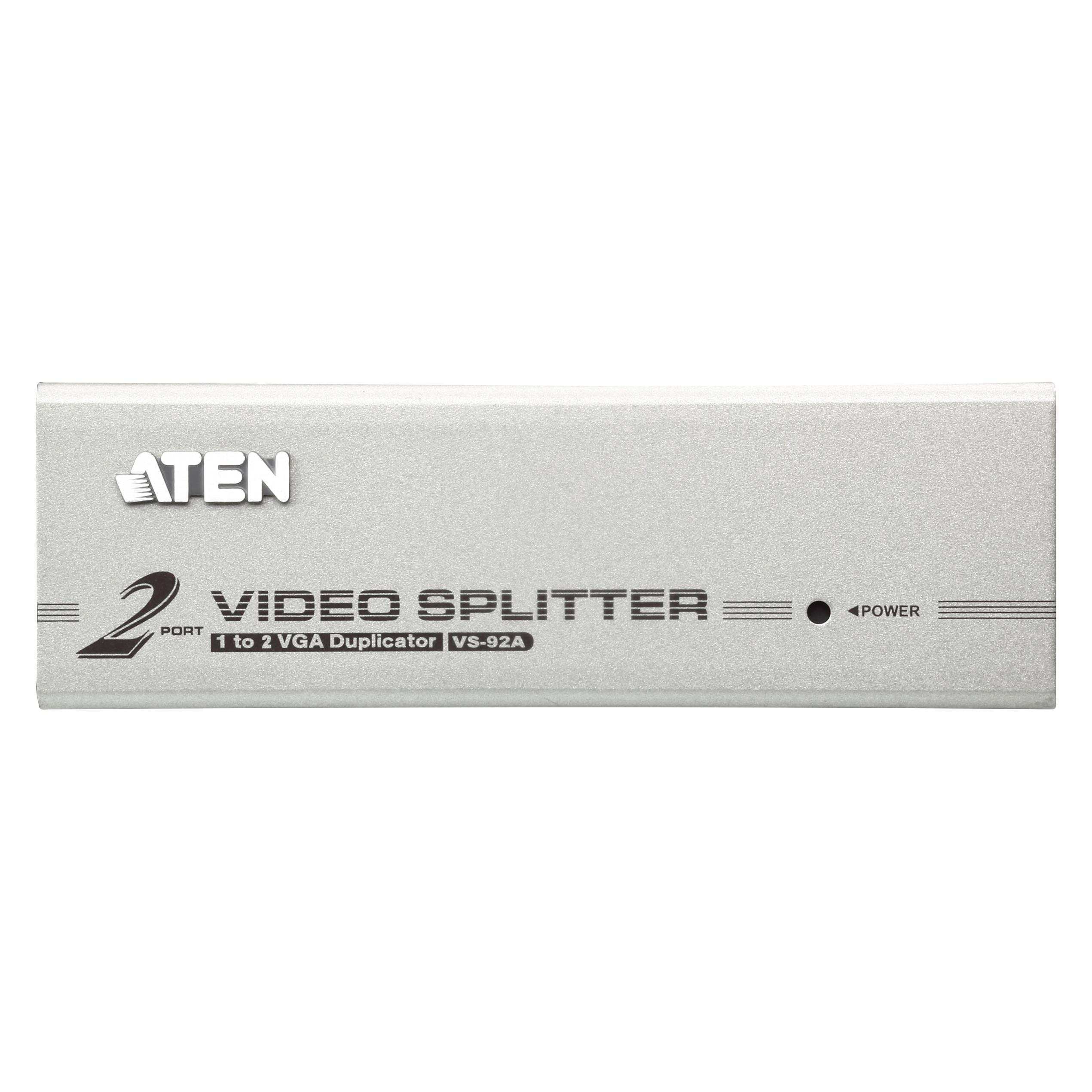 Aten VS92A, 2 Port VGA Splitter mit Signalverstärker bis 30m (VS92A)