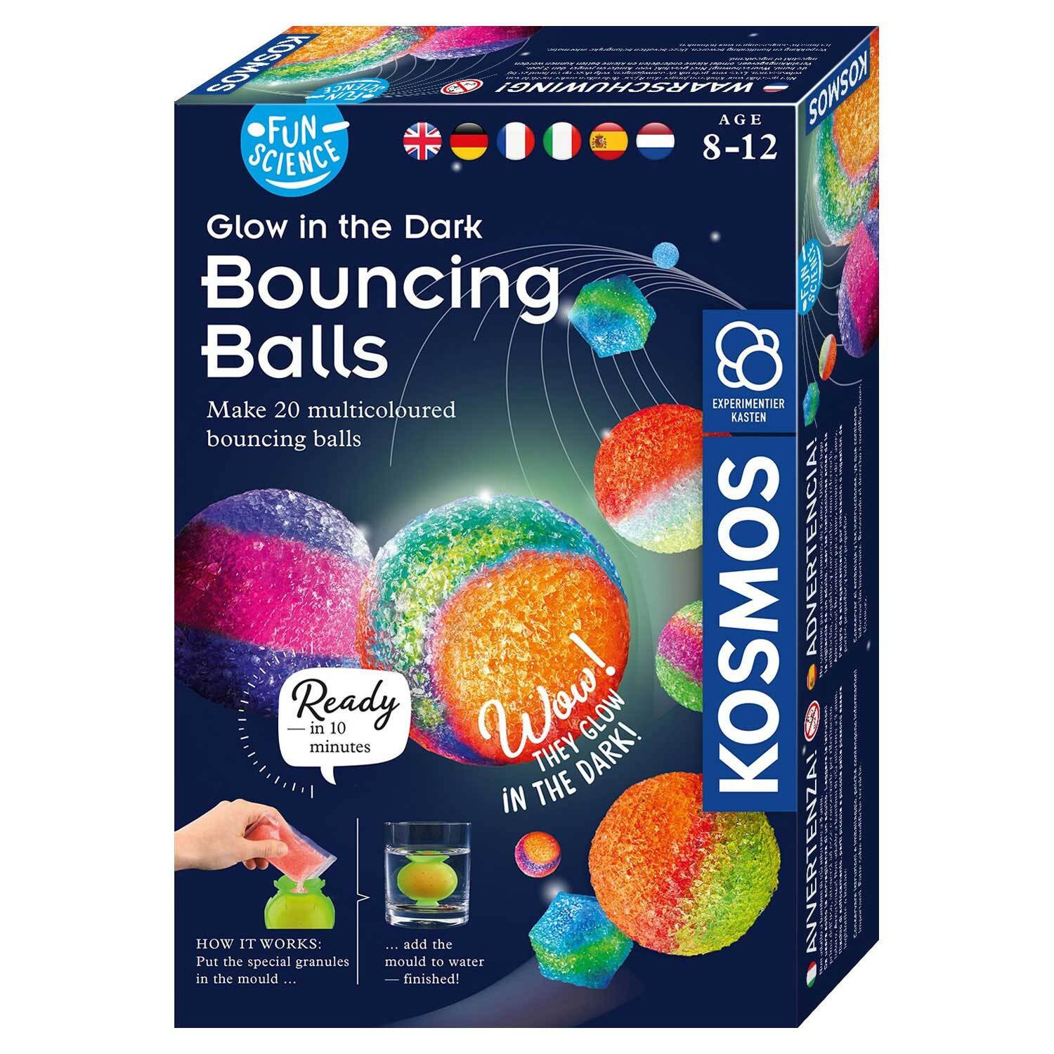 Kosmos Fun Science Stuiterballen Chemie Set voor Kinderen vanaf 8 jaar Meerkleurig