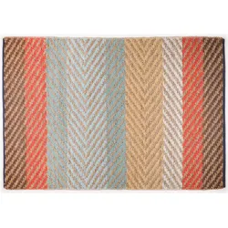 Tom Tailor Handwebteppich Smooth Comfort pastel stripe multi 140 x 200 cm