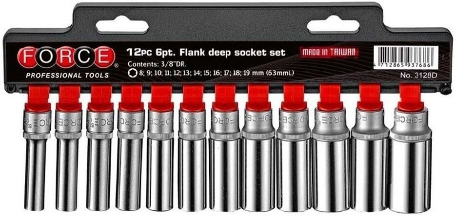 FORCE 3128D Socket set