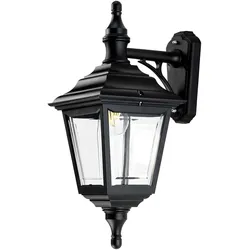 Elstead Lighting Kerry Wandleuchte Außenleuchte Schwarz E27 IP44 Küstengeeignet