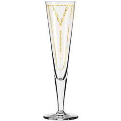 Ritzenhoff Champagnerglas Goldnacht 205 ml Kristall, Kristalloptik Gold