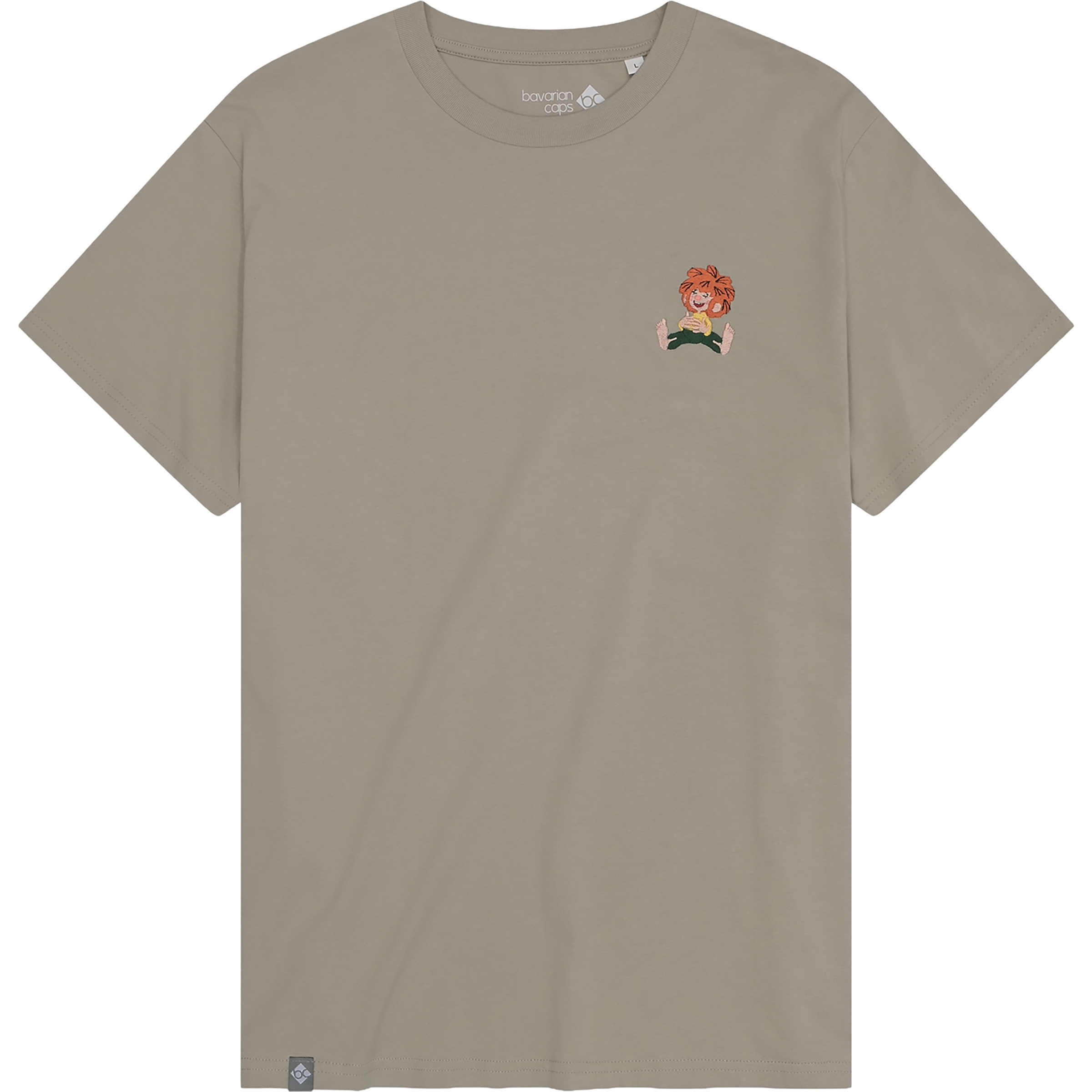 Bavarian Caps Pumuckl Lacht Herren T-Shirts beige Größe XXL Lifestyle Hautfreundlich