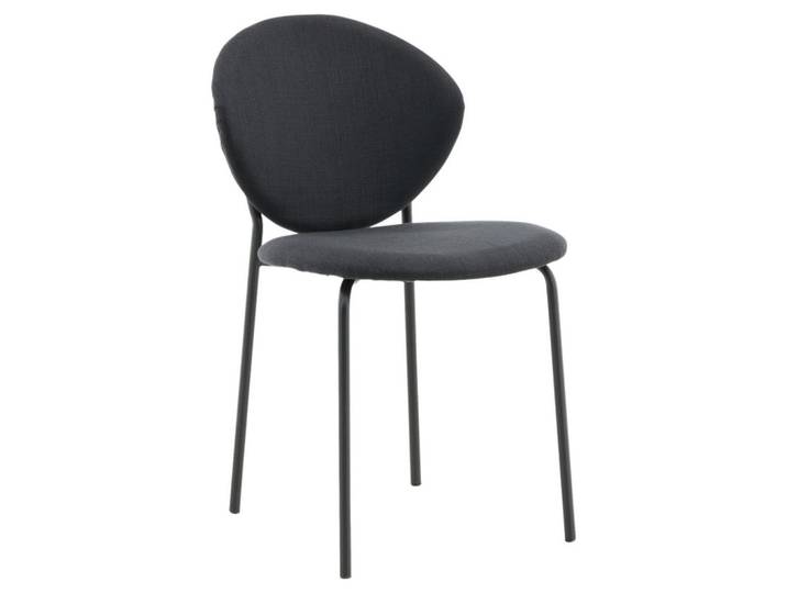Livetastic Stuhl-Set, Schwarz, Kunststoff, Metall, Füllung: Schaumstoff, rund, 46x80x62 cm, abwischbar, Esszimmer, Stühle, Esszimmerstühle, Esszimmerstühle-Set