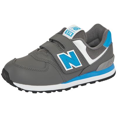 Sneaker NEW BALANCE "574", Mädchen, Gr. 33, beige (castlerock, fan blau), Synthetik, Textil, Schuhe Sneaker