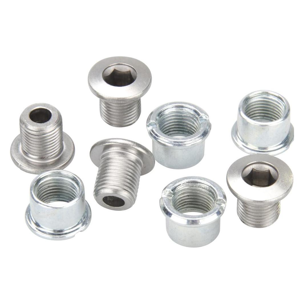 Shimano Kettenblattschrauben mit Mutter M8x8.5 mm für doppeltes Kettenblatt (4Stk.) (39188703)